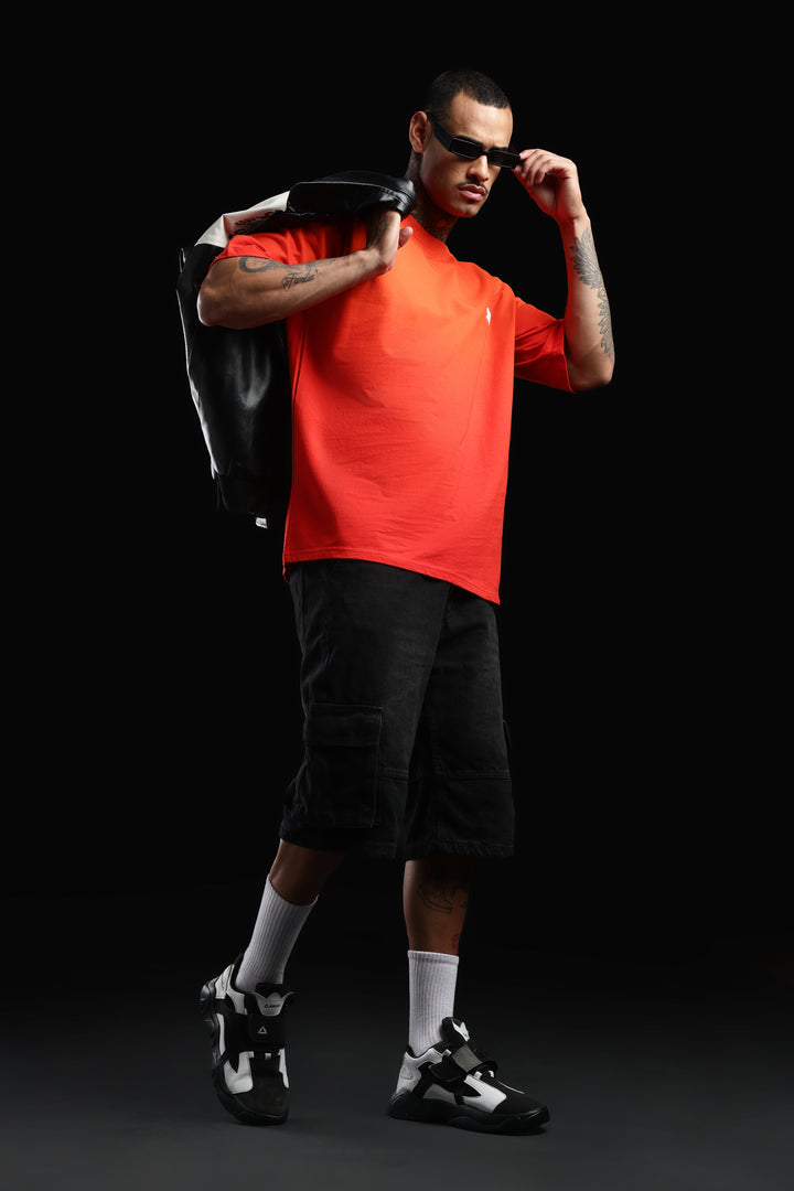 DUIT Bold Street Oversized T-Shirt – Fiery Red