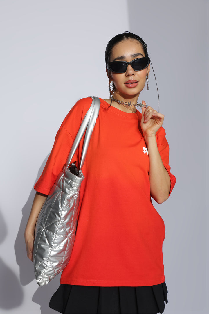 DUIT Bold Street Oversized T-Shirt – Fiery Orange